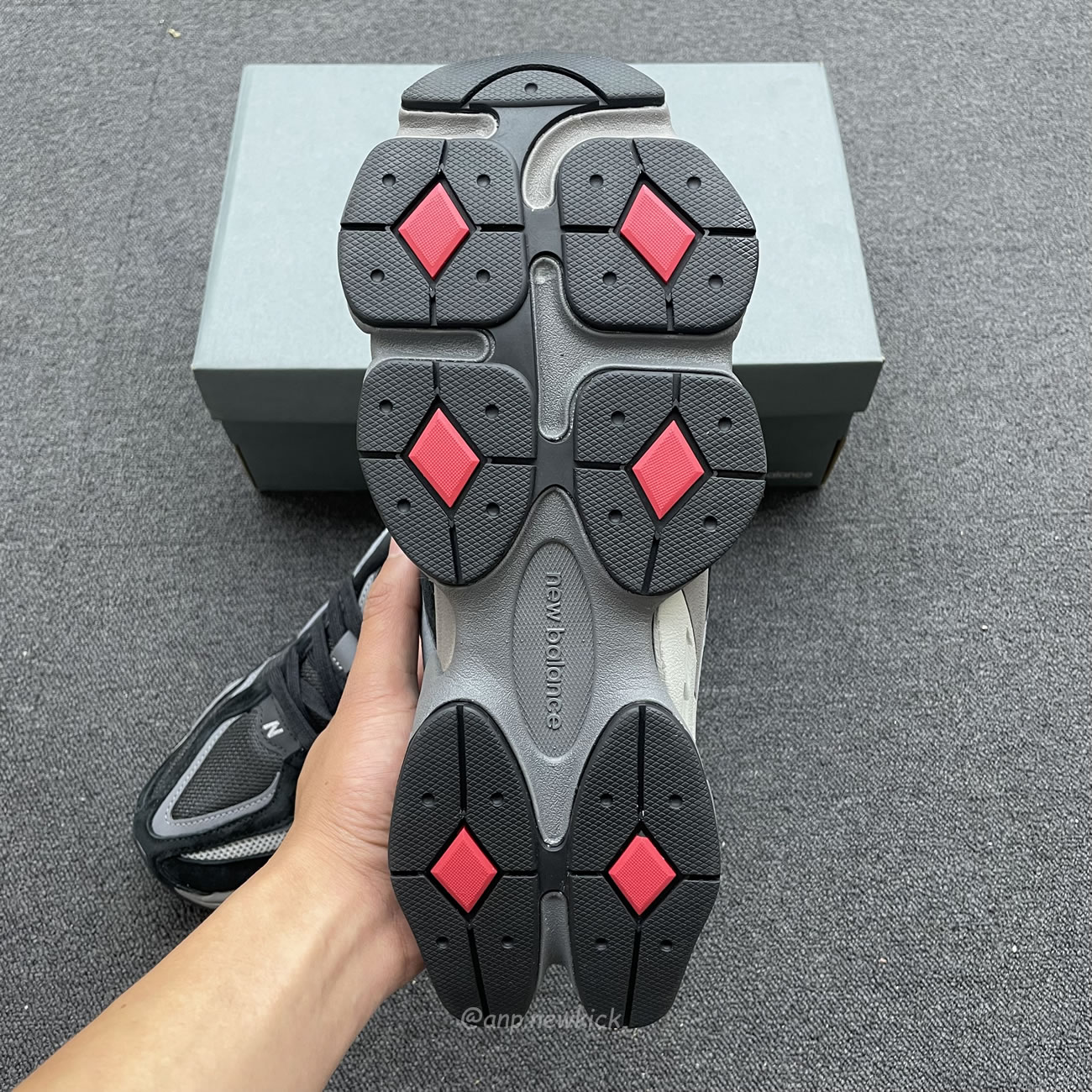 New Balance 9060 Black Castlerock Grey U9060blk (5) - www.newkick.vip