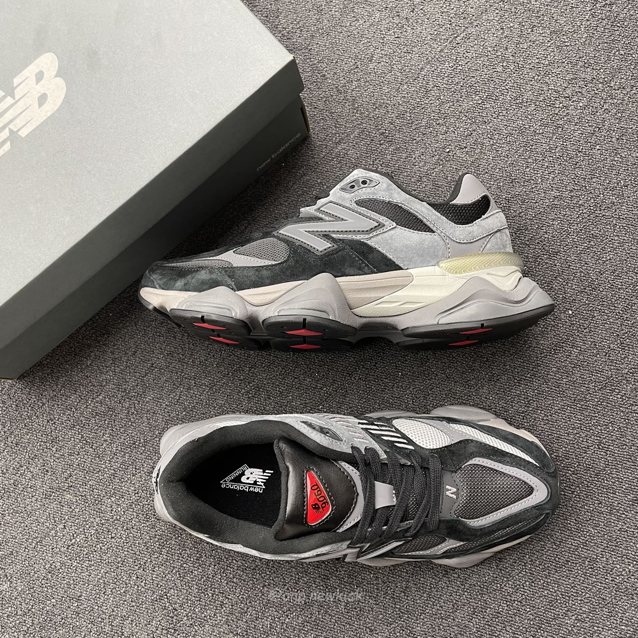 New Balance 9060 Black Castlerock Grey U9060blk (8) - www.newkick.vip