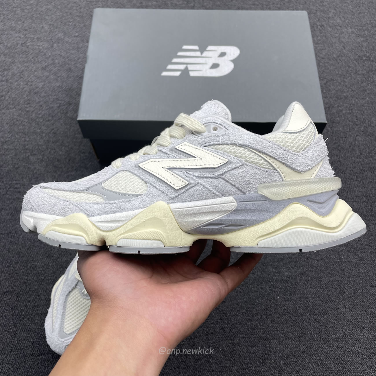 New Balance 9060 Quartz Grey Team Cream Sea Salt U9060hsa (5) - www.newkick.vip
