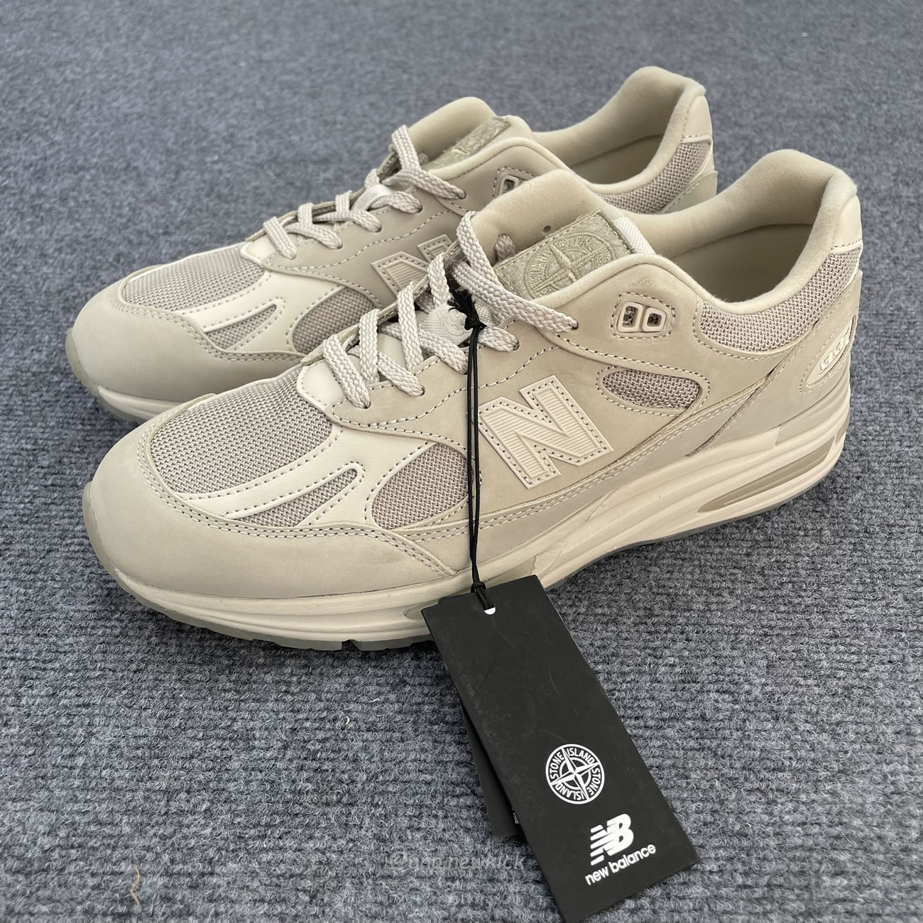 New Balance 991v2 Miuk Stone Island Ghost Pack Sand U991se2 (7) - www.newkick.vip