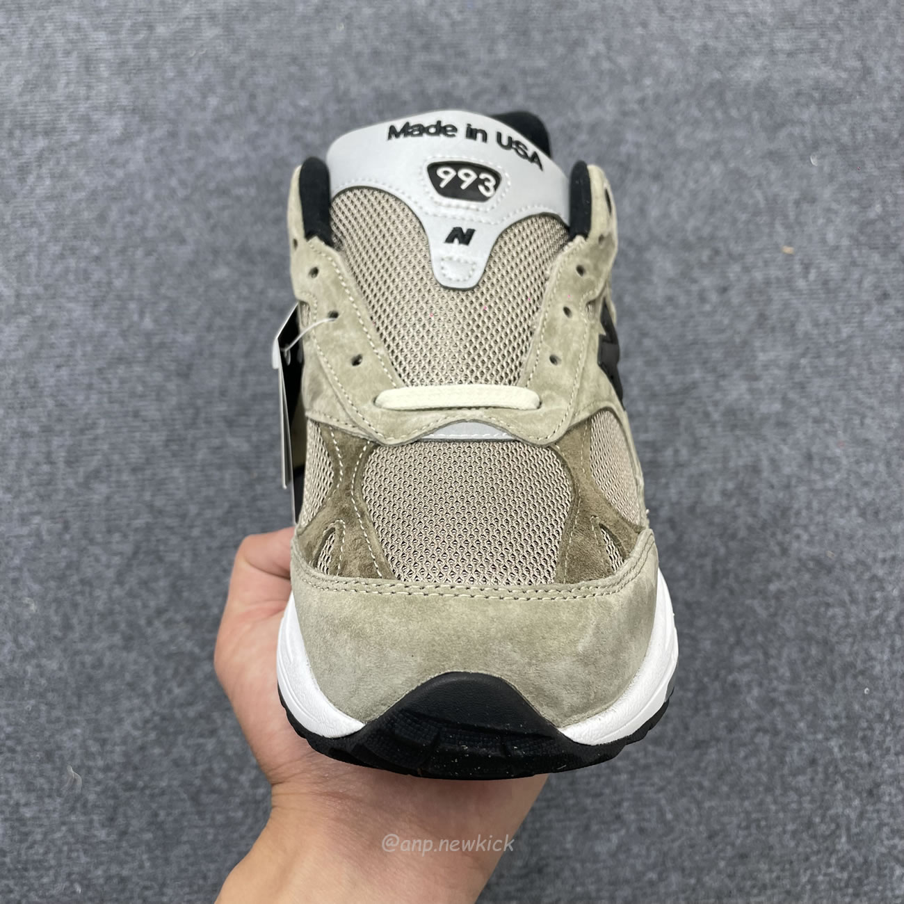 New Balance 993 Miusa Jjjjound Military Urban Grey Angora U993jj (6) - www.newkick.vip