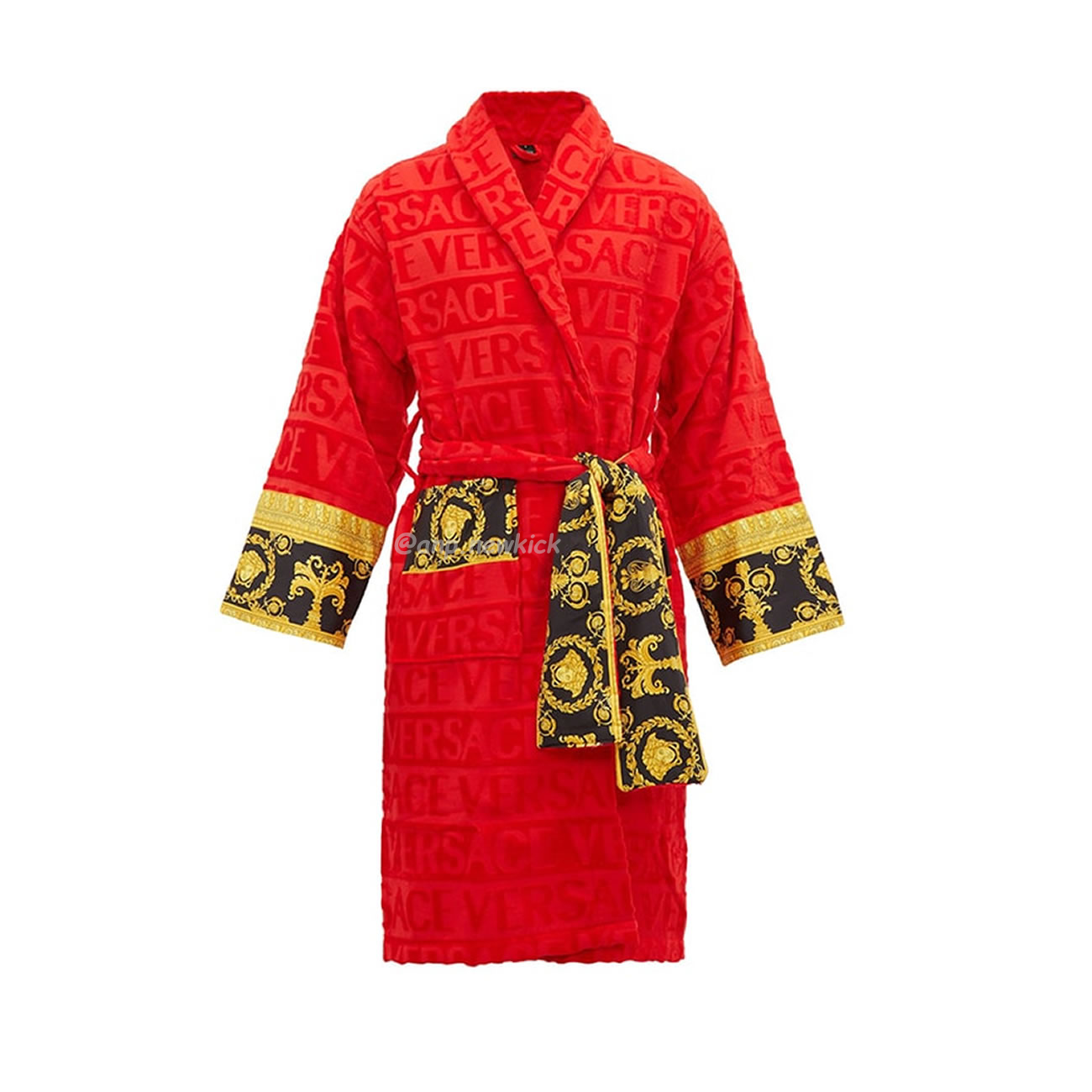 Versace Baroque Logo Jacquard Cotton Bathrobe (1) - www.newkick.vip Versace Baroque Logo Jacquard Cotton Bathrobe (1) - www.newkick.vip