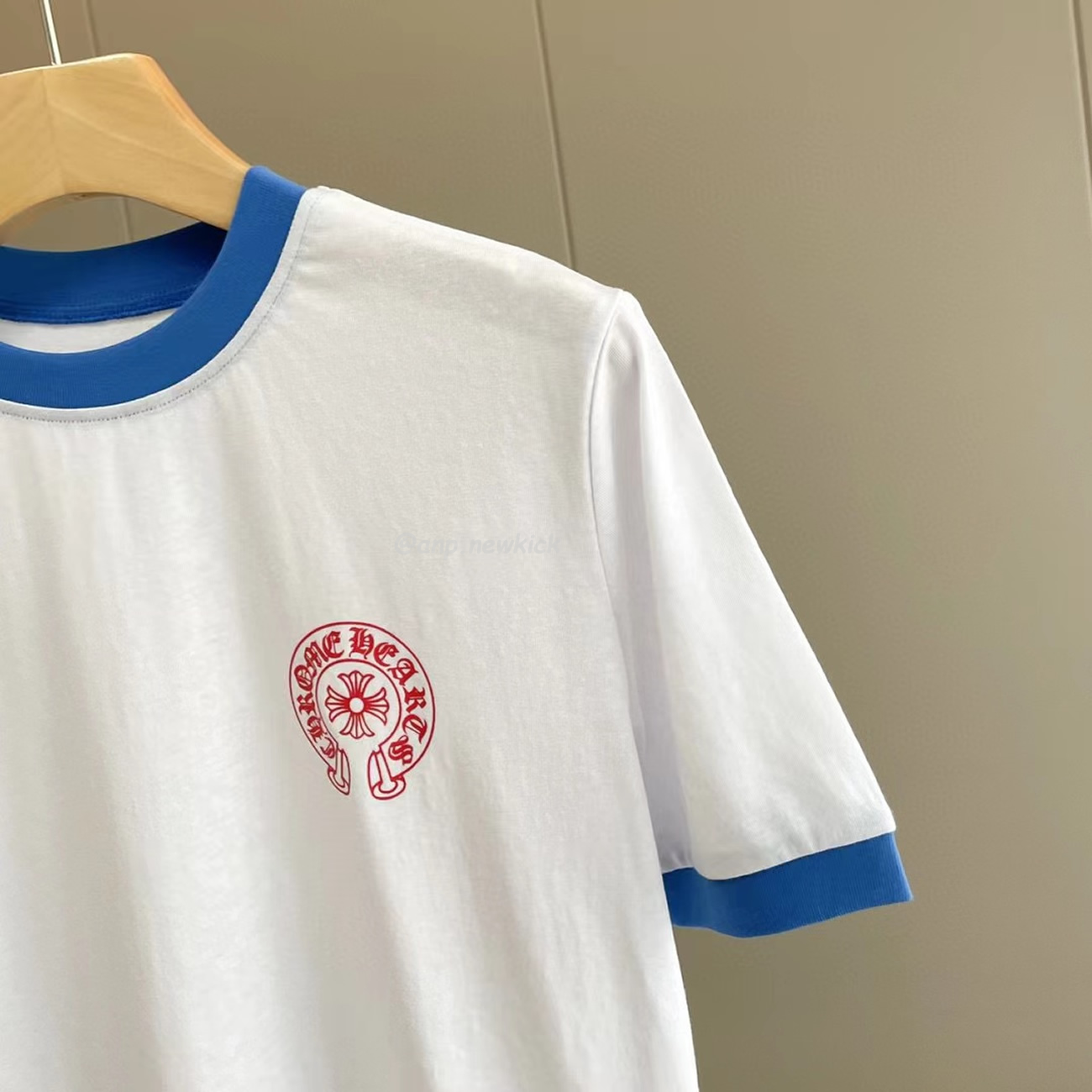 Chrome Hearts Horseshoe Logo Vintage White Short Sleeve Tee (7) - www.newkick.vip