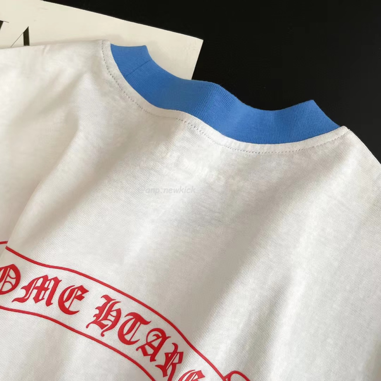 Chrome Hearts Horseshoe Logo Vintage White Short Sleeve Tee (8) - www.newkick.vip