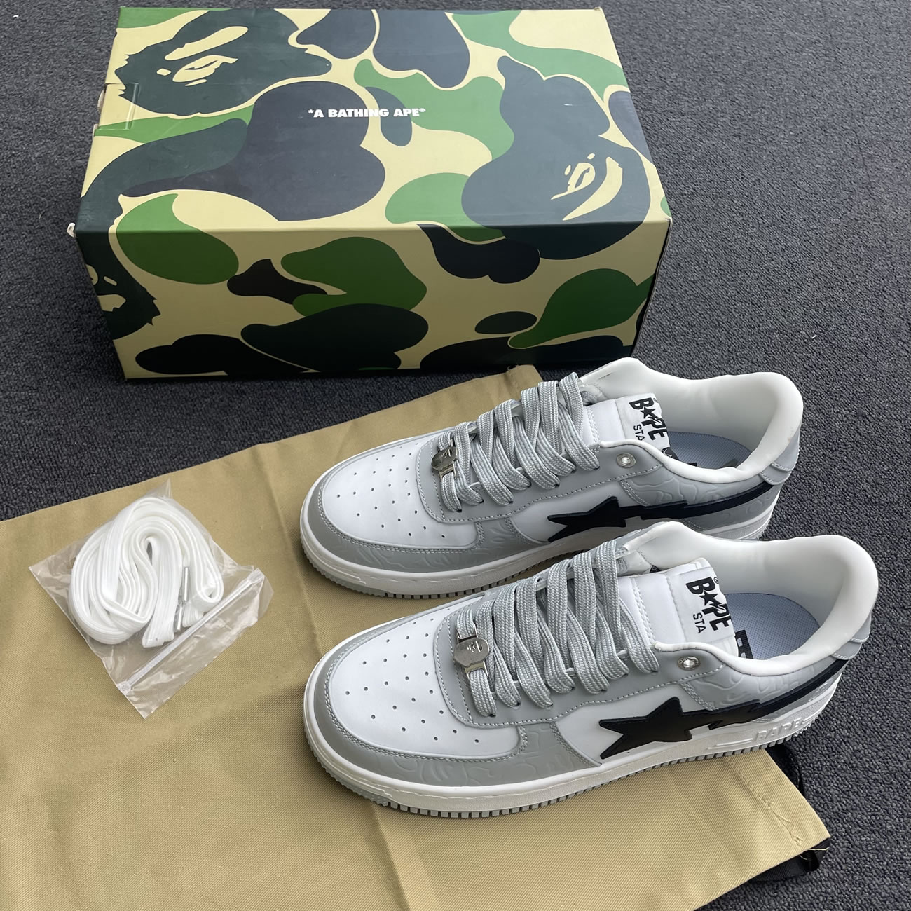 A Bathing Ape Bape Sta Low Black (20) - www.newkick.vip