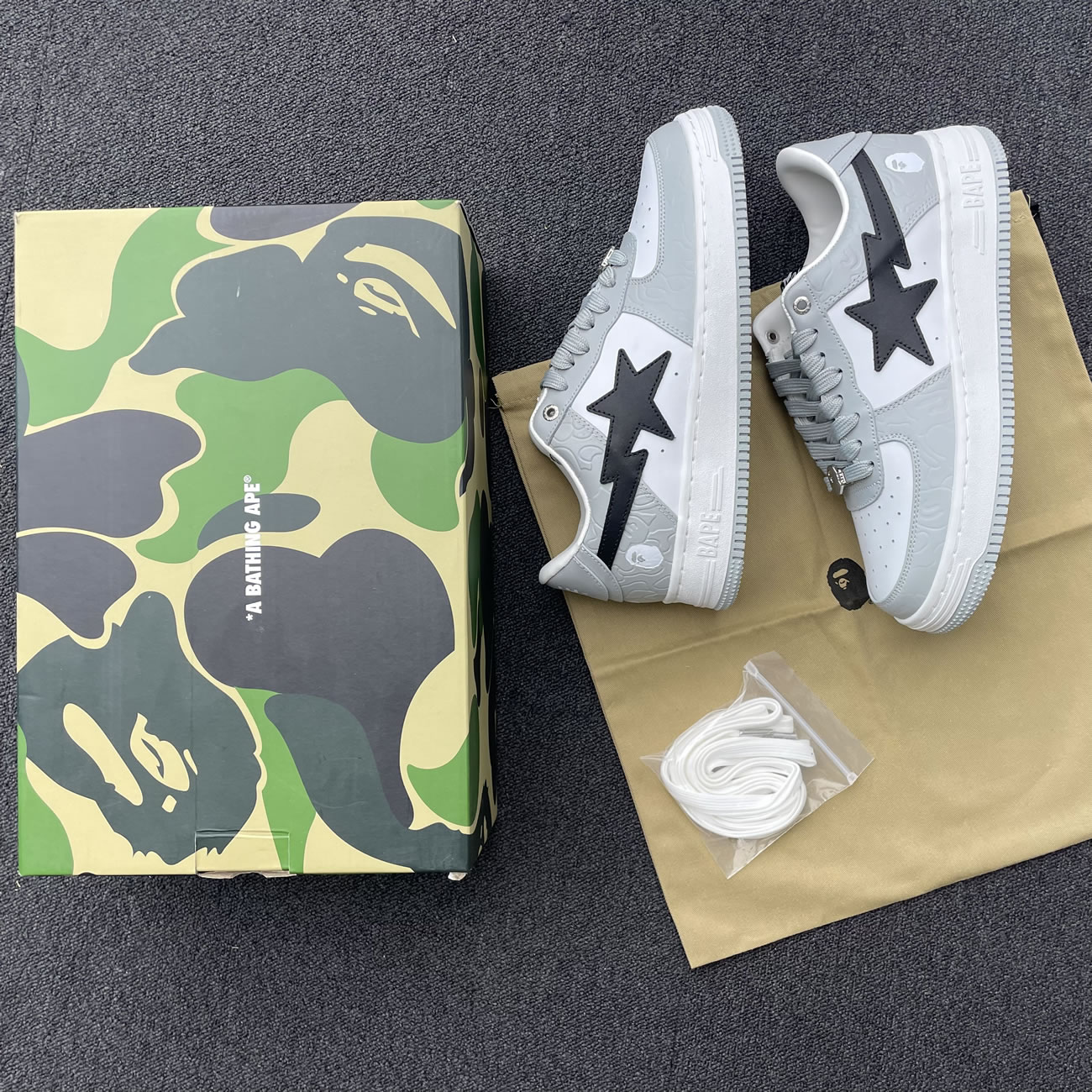 A Bathing Ape Bape Sta Low Black (21) - www.newkick.vip
