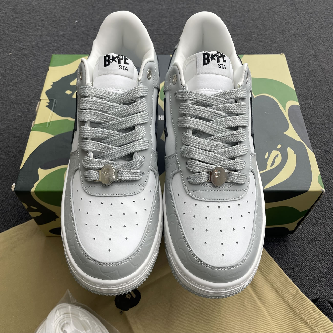 A Bathing Ape Bape Sta Low Black (23) - www.newkick.vip