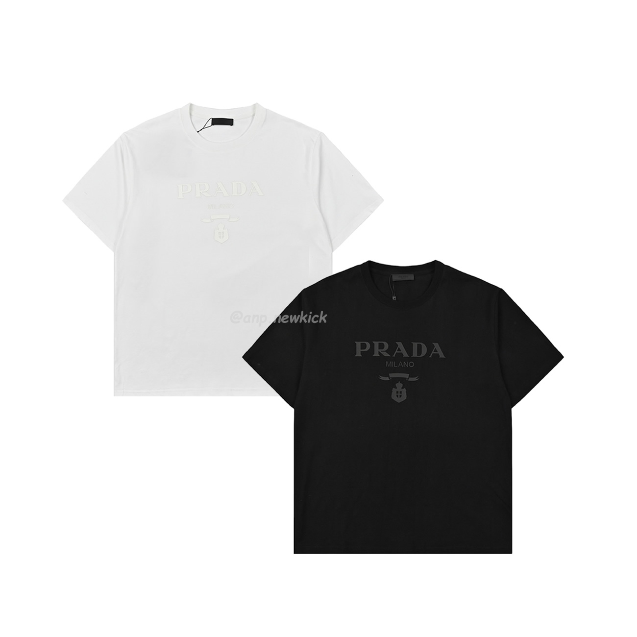 Prada Raised Logo Round Neck T Shirt (1) - www.newkick.vip Prada Raised Logo Round Neck T Shirt (1) - www.newkick.vip