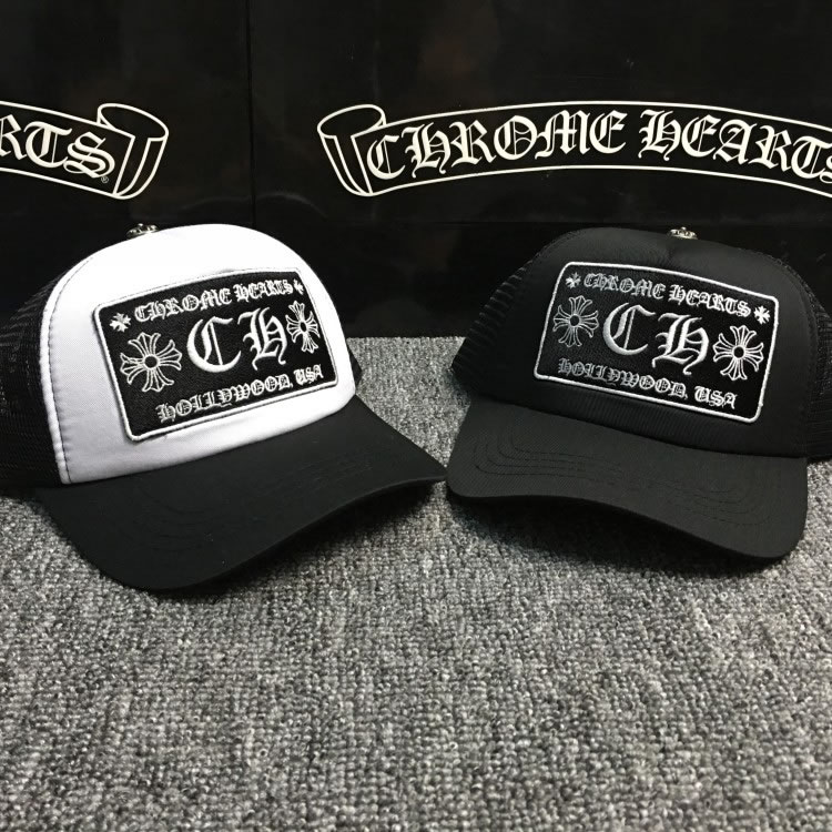 Ch-ro-me Hearts CH Hollywood Trucker Hat Black / White / Camo