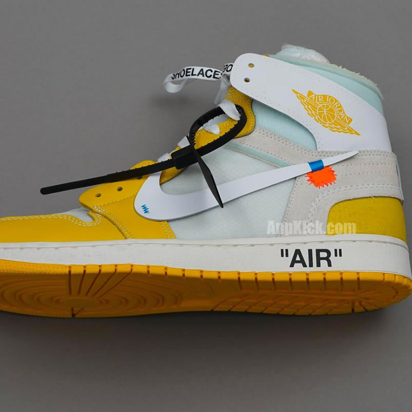Off-White x Air Jordan 1 "Yellow" Chicago New Release For Sale