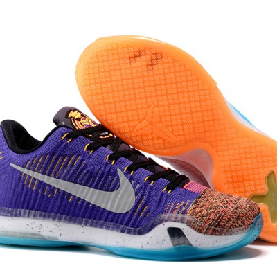 Kobe 10 Elite Low HTM Purple/Sky Blue/Pink