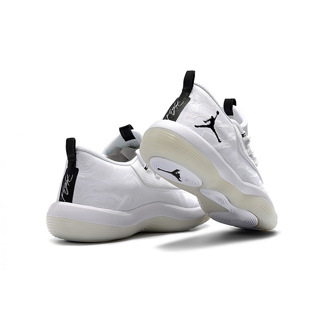 Air Jordan Super Fly Low Basketball Shoes White/Black