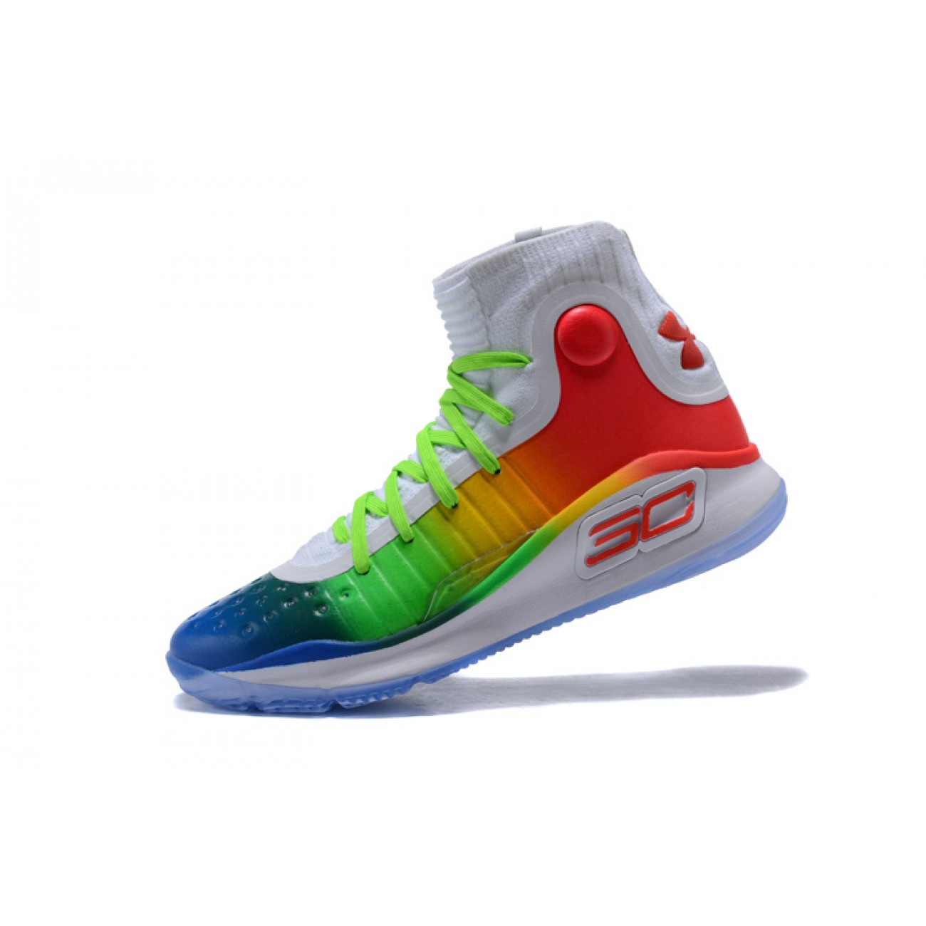 Under Armour UA Curry 4 "Rainbow" White/Green/Orange