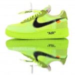 Off-White x Nike Air Force 1 Low "Volt" Green Release Date AO4606-700
