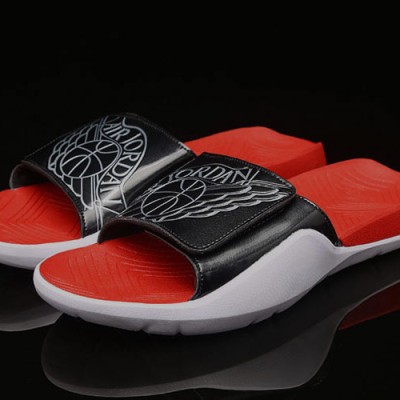 Air Jordan Hydro 7 Sandals Slippers Black White Red Wmns AA2516-001 Mens AA2517-001