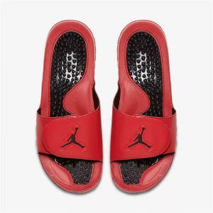 Air Jordan Hydro V Retro AJ5 Sandals Slippers Red Black 555501-601