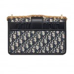 Dior 30 MONTAIGNE CHAIN BAG Blue Dior Oblique Jacquard M9208UTZQ-M928