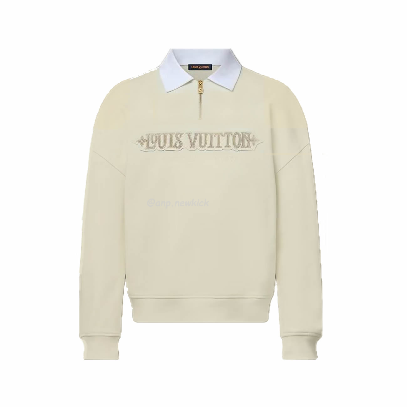 LOUIS VUITTON Embellished Half Zip Sweatshirt 1AHW30