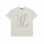 Louis Vuitton 20ss Small aircraft logo printing short sleeved T-shirt