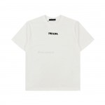Prada 24ss 3D toothbrush embroidered short sleeves T-shirt