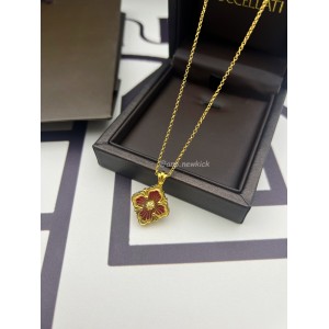 Buccellati Clover Jade Marrow Necklace