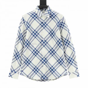 Burberry Check Cotton Shirt In Salt Check