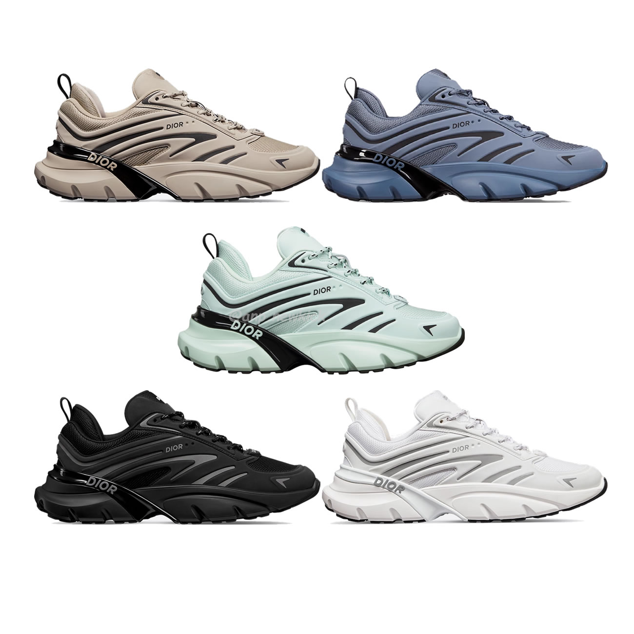 DIOR B44 Blade Sneaker Black Technical Mesh and Black Technical Fabric 3SN306ZZY_H981