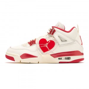 Air Jordan 4 Retro Pale Ivory Sierra Red (Women's) HV0823-108