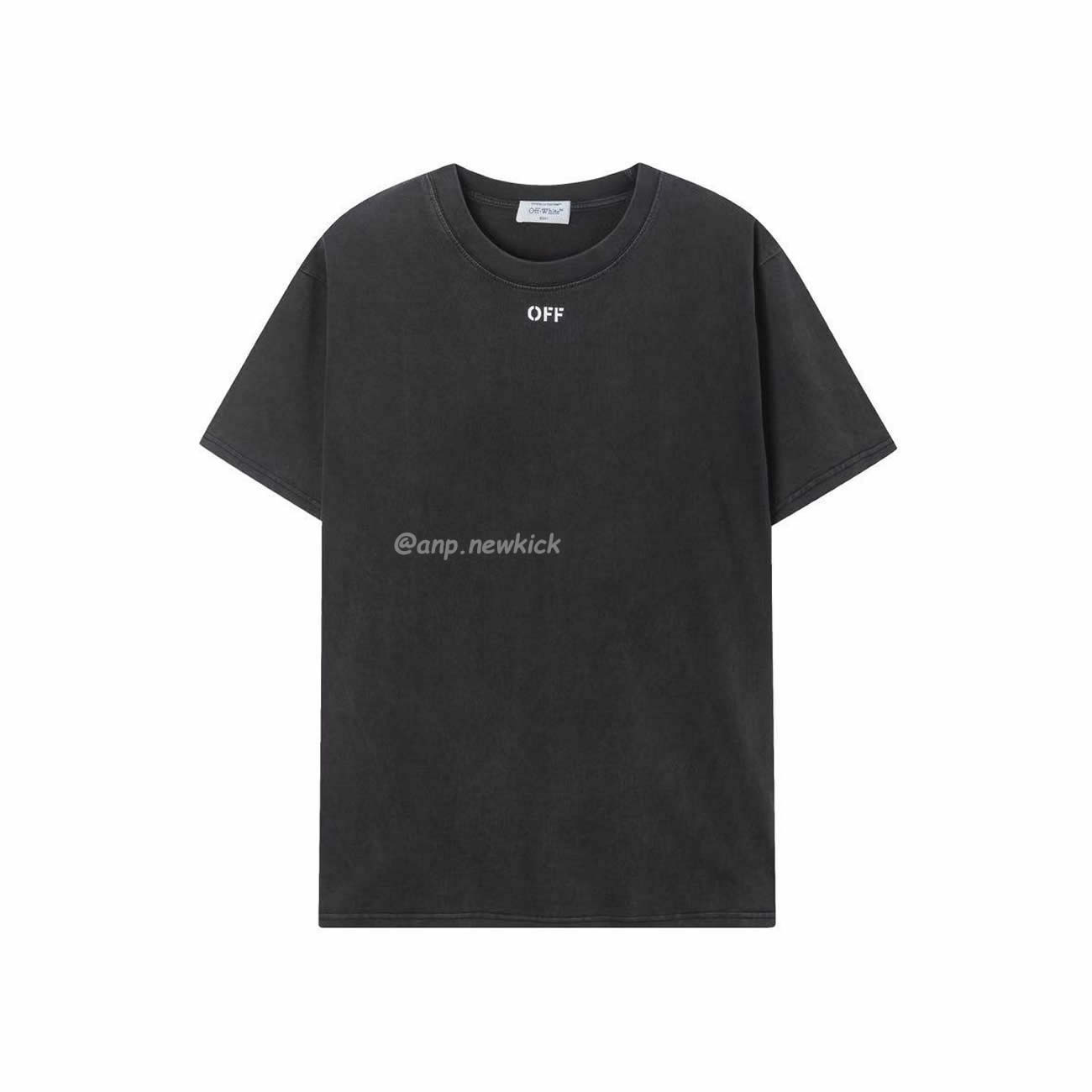 Off-White Script Arrow Embroidered Black T-shirt