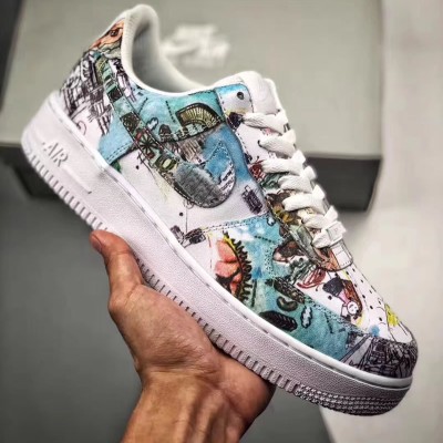 Nike Air Force 1 "Graffiti" Wings Custom AF1 Low Shoes A-A85451