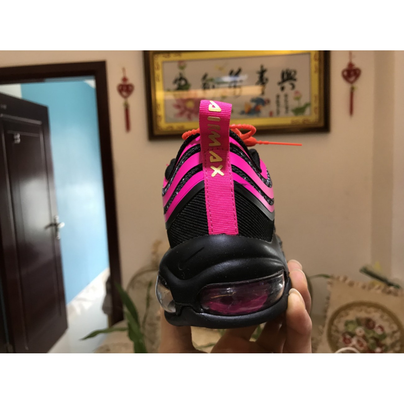 Wmns Nike Air Max 97 ULTRA Black Pink Bullet 917999-002