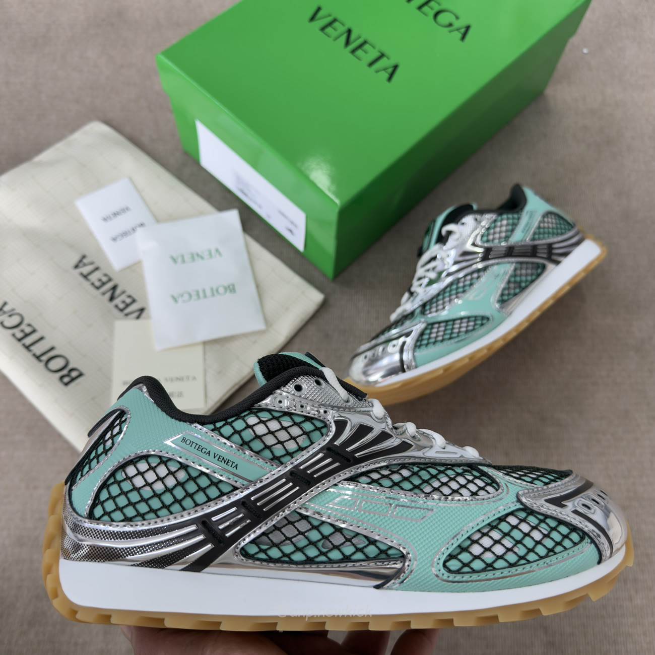 Bottega Veneta Orbit Green Oasis Espresso 741357 V2x40 3925 (2) - www.newkick.vip