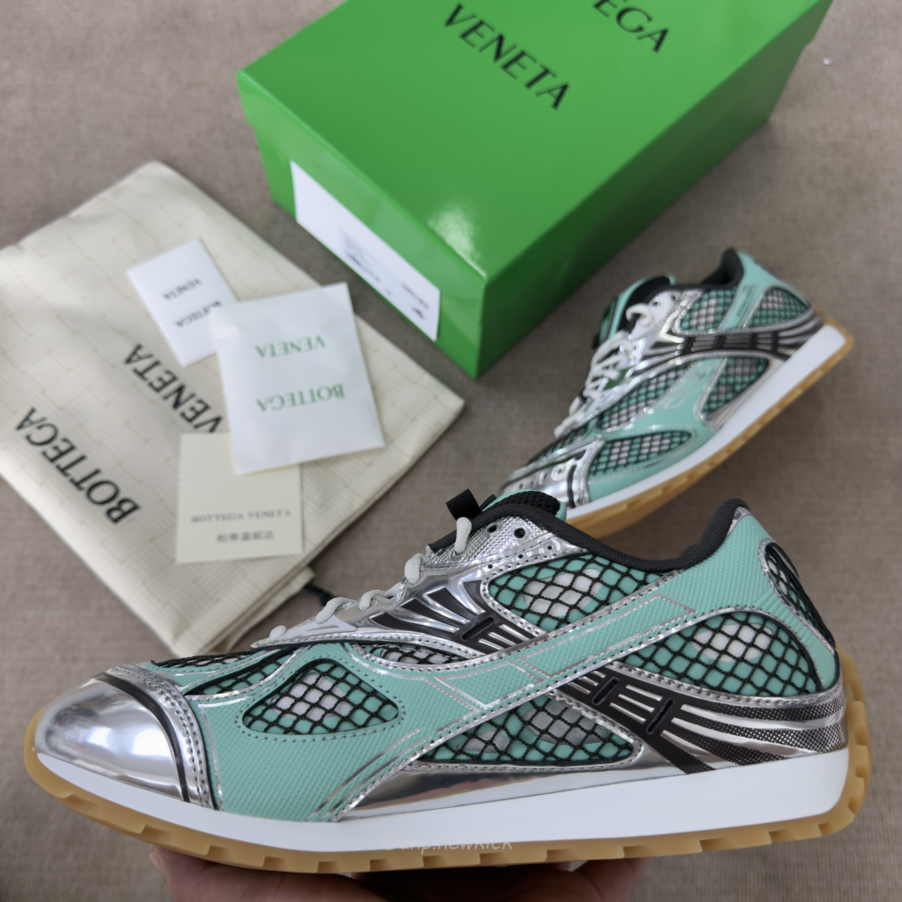 Bottega Veneta Orbit Green Oasis Espresso 741357 V2x40 3925 (3) - www.newkick.vip