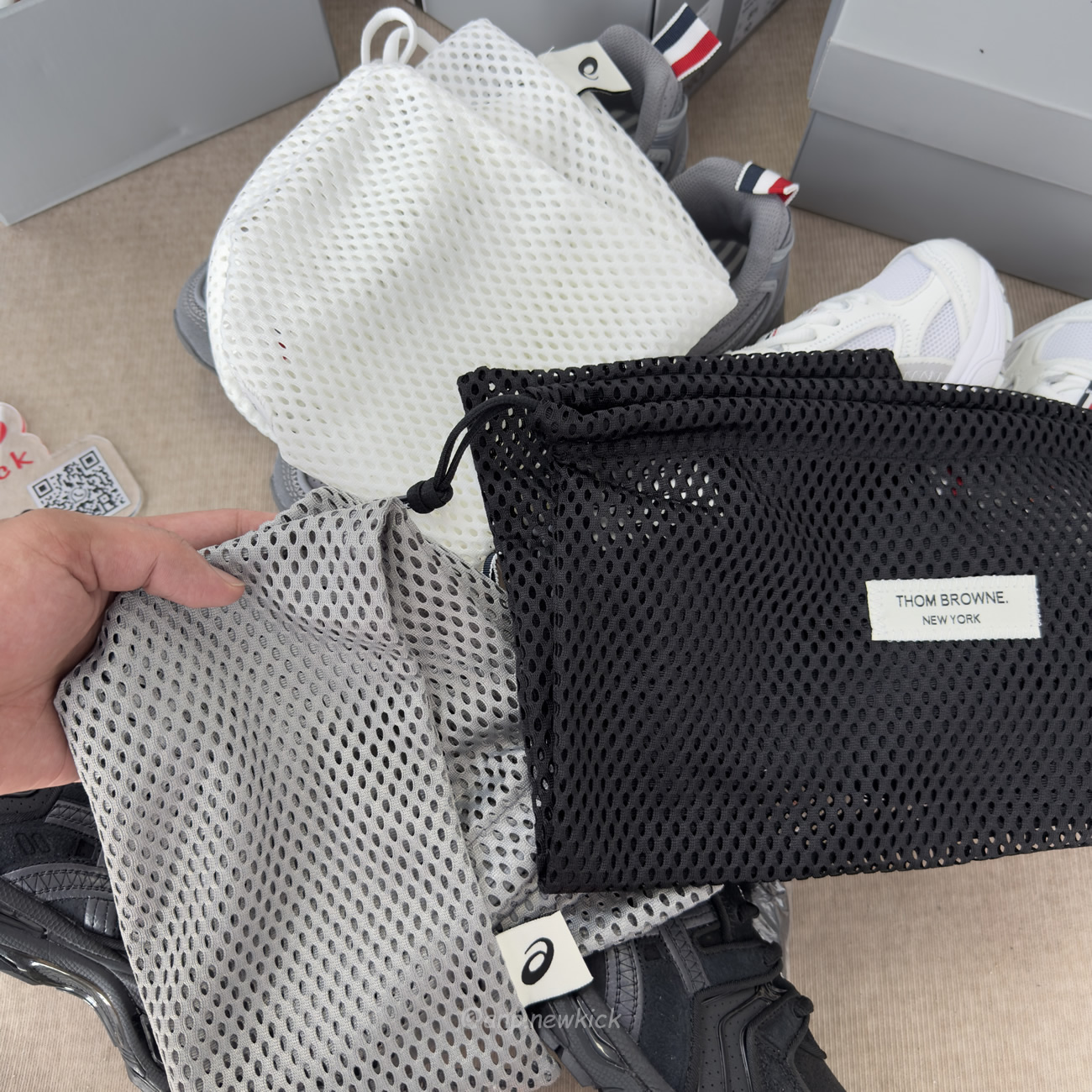 Asics Gel Kayano 14 Thom Browne Grey Mens Wear 1203b110 020 (15) - www.newkick.vip