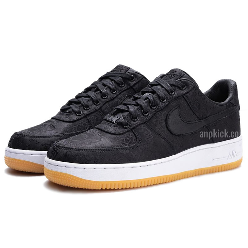 Fragment Clot Nike Air Force 1 Black Af1 Low Shoes Cz3986 001 (3) - www.newkick.vip