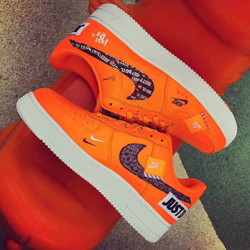nike air force 1 low orange just do it 905345-800