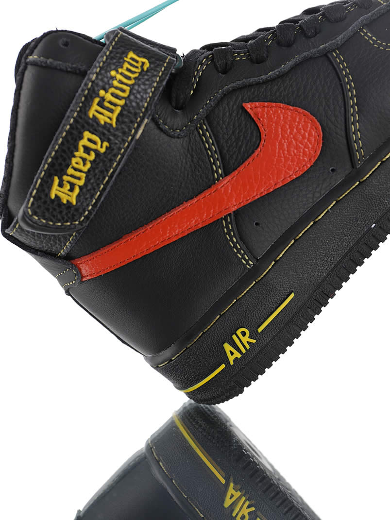 Vlone x Nike Air Force 1 High 'Paris' Sport Red / Black 773255-906765 Pics