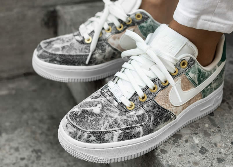 Womens Nike Air Force 1 Low 07 Lxx White Oil Grey On Feet Shoes Ao1017 100 (2) - www.newkick.vip