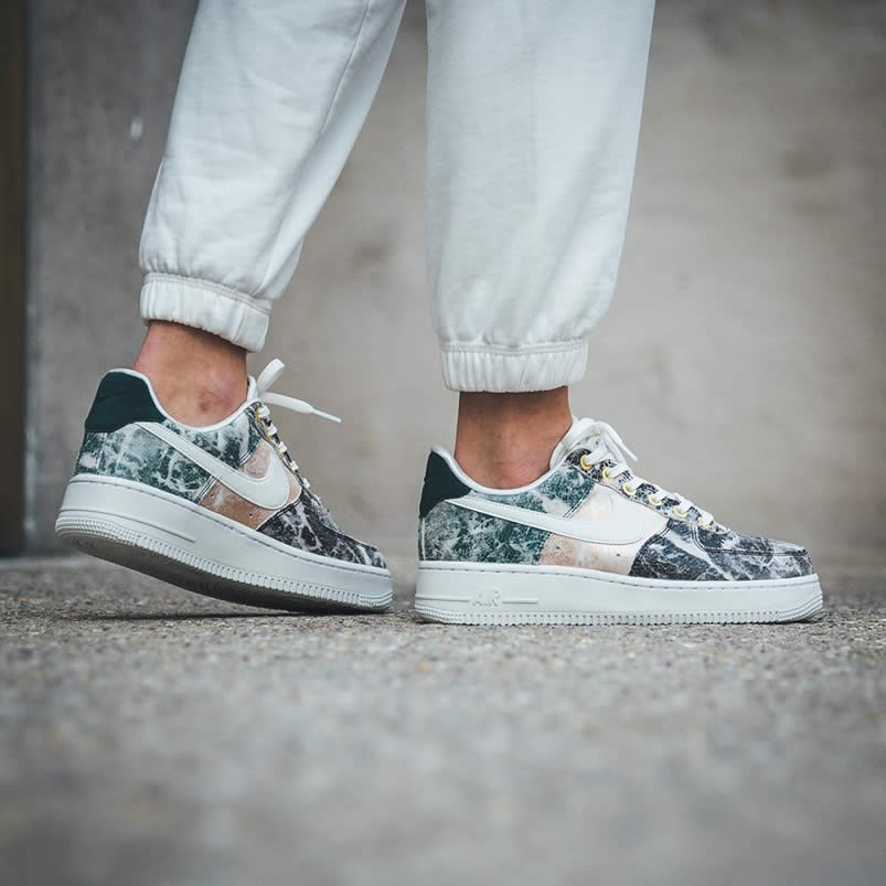 Womens Nike Air Force 1 Low 07 Lxx White Oil Grey On Feet Shoes Ao1017 100 (5) - www.newkick.vip