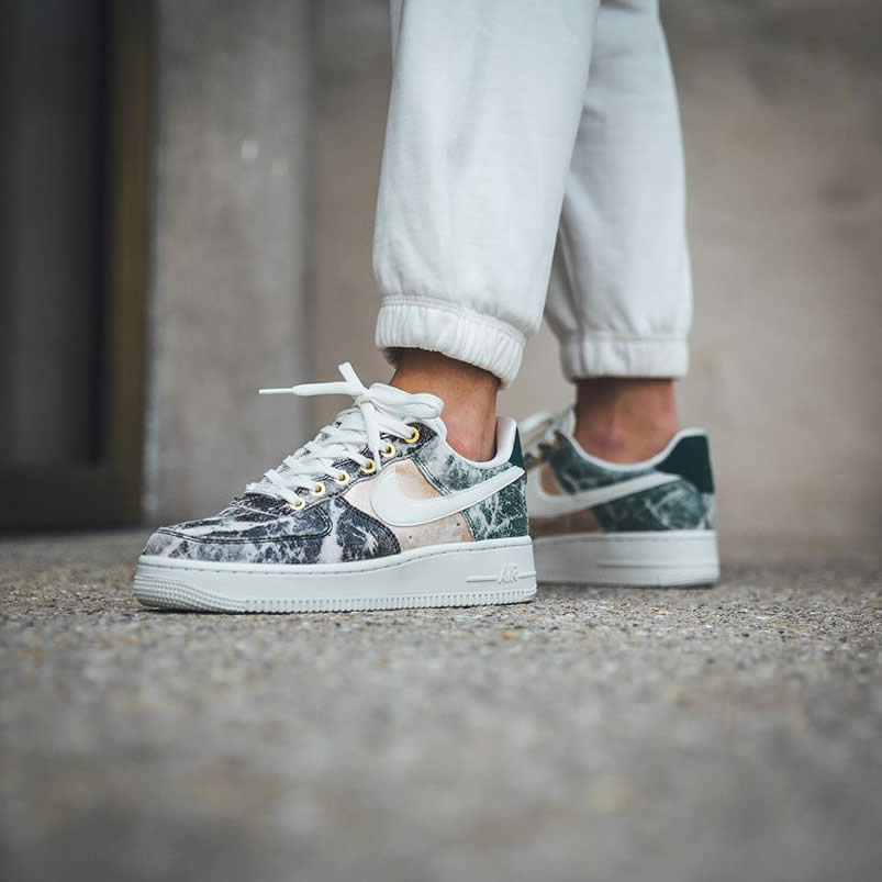 Womens Nike Air Force 1 Low 07 Lxx White Oil Grey On Feet Shoes Ao1017 100 (6) - www.newkick.vip