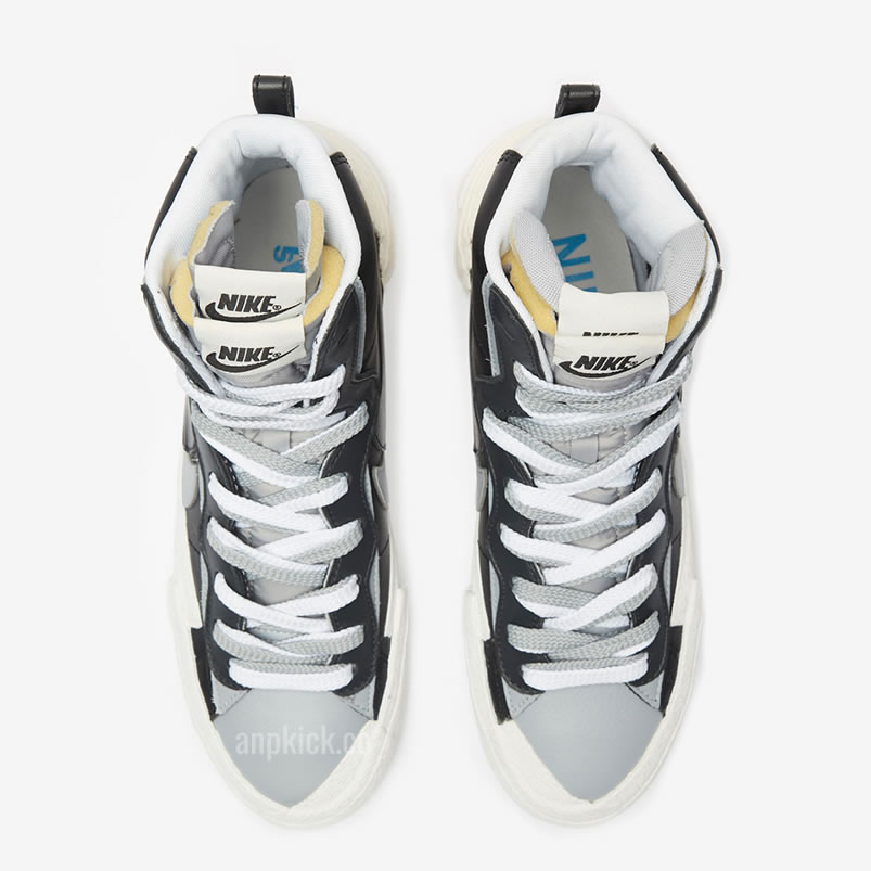 Sacai Nike Blazer Mid Greyscale Black Bv0072 002 (4) - www.newkick.vip