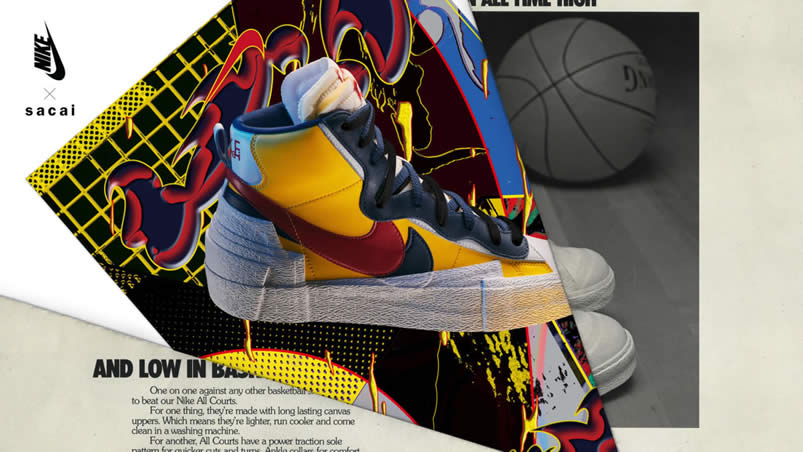 Sacai Nike Blazer Mid Navy Blue Bv0072 001 Yellow Bv0072 700 (14) - www.newkick.vip