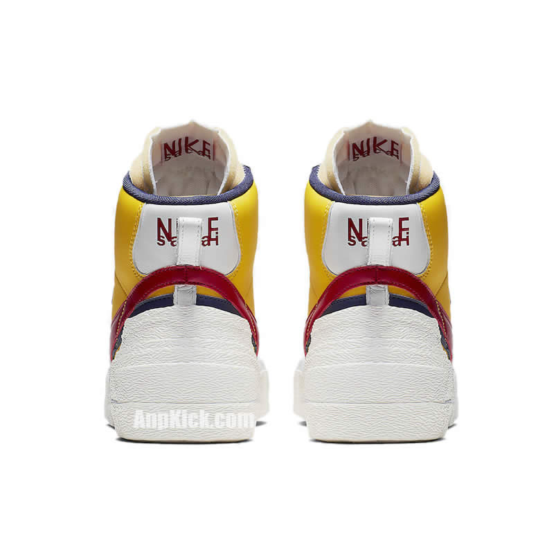 Sacai Nike Blazer Mid Navy Blue Bv0072 001 Yellow Bv0072 700 (6) - www.newkick.vip