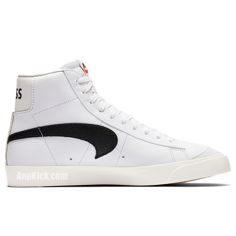 Slam Jam Nike Blazer Mid Class 1977 White Black Grey Cd8233 100 (2) - www.newkick.vip