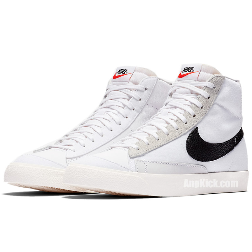 Slam Jam Nike Blazer Mid Class 1977 White Black Grey Cd8233 100 (3) - www.newkick.vip