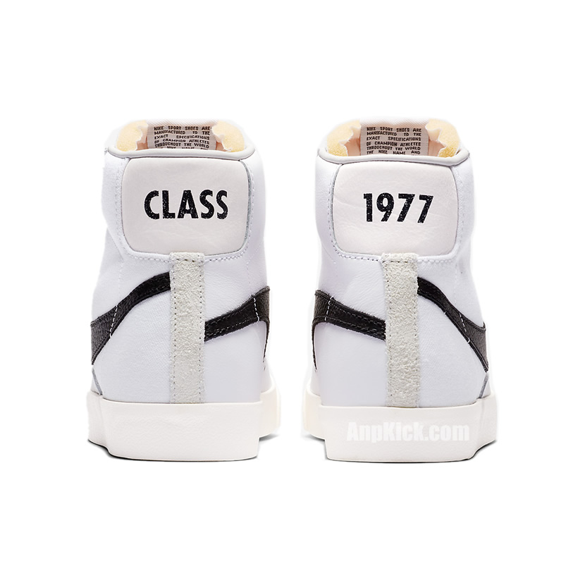 Slam Jam Nike Blazer Mid Class 1977 White Black Grey Cd8233 100 (4) - www.newkick.vip