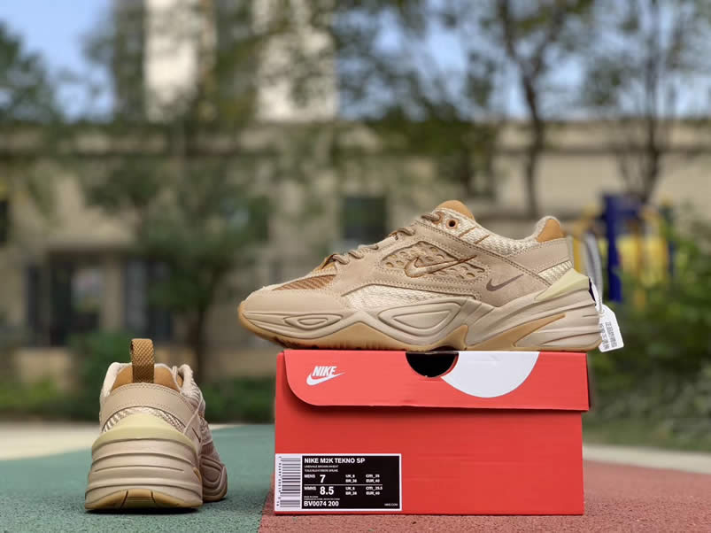 Nike M2k Techno Mens Womens Sp Linen Ale Brown Wheat For Sale Running Shoes Bv0074 200 (15) - www.newkick.vip